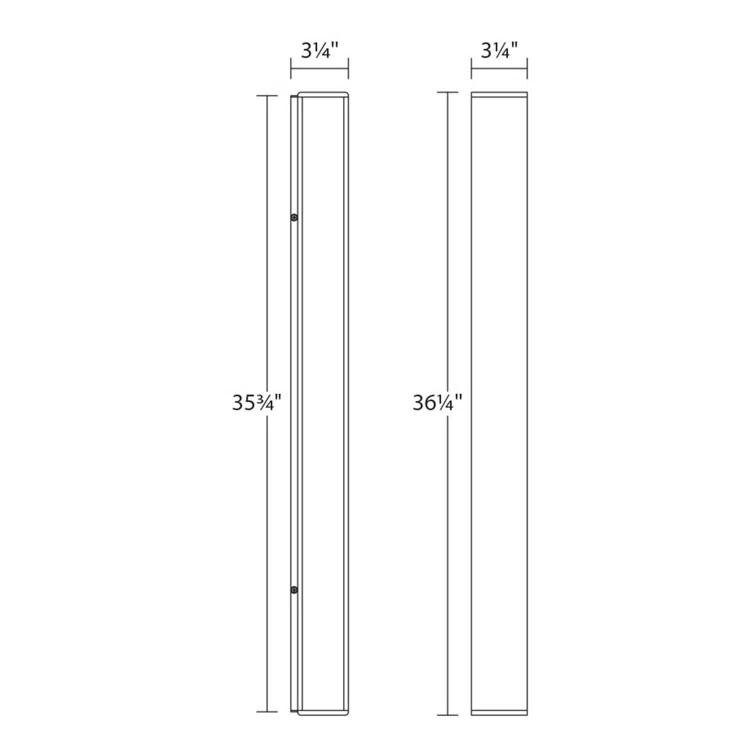 Inside-Out LED Flush Mounted Sconce