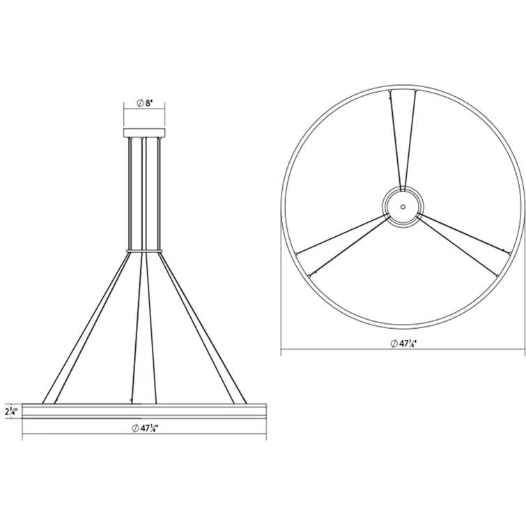 Double Corona 2 - Light Dimmable LED Wagon Wheel Chandelier