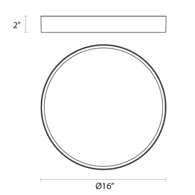 Pi LED Flush Mount