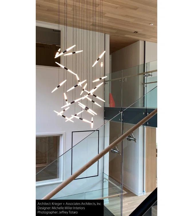 Ballet 24 - Light Dimmable LED Geometric Chandelier