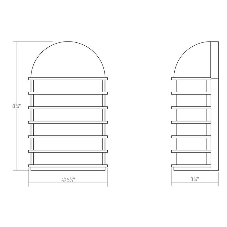 Inside-Out LED Flush Mounted Sconce