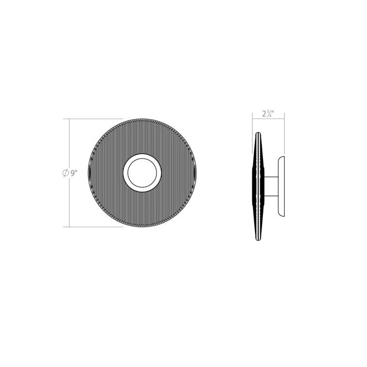 Meclisse LED Flush Mounted Sconce