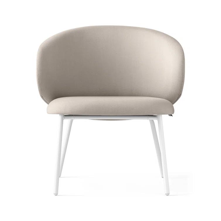 Tuka Upholstered Outdoor Lounge Chair with Metal Frame