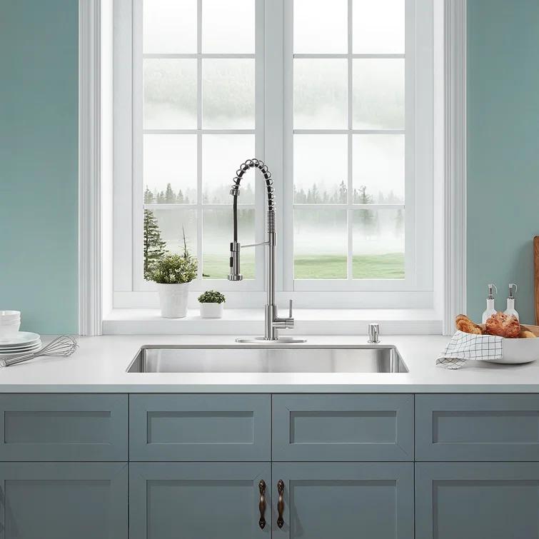 36 in. Double Bowl Undermount Kitchen Sink, Thin Divider and Heavy-Duty Grids