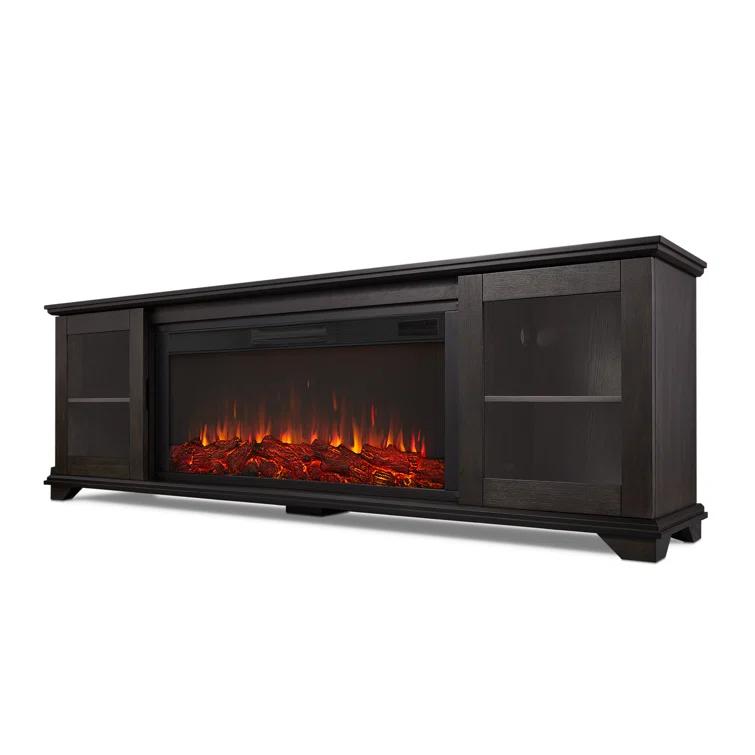Real Flame Benjamin 81" Landscape TV Stand with Electric Fireplace by Real Flame