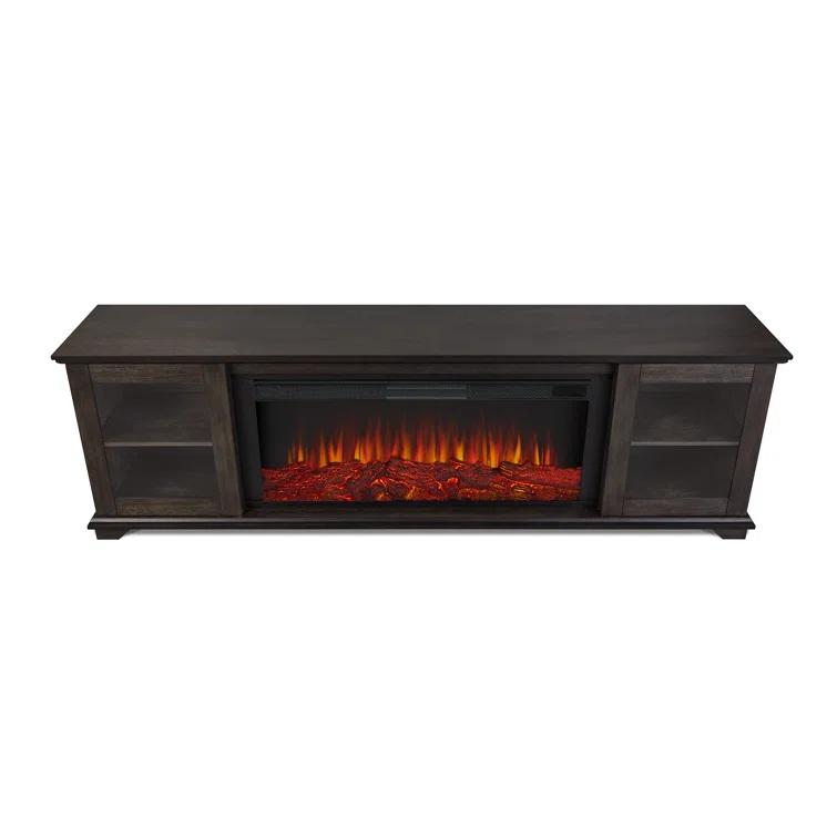 Real Flame Benjamin 81" Landscape TV Stand with Electric Fireplace by Real Flame