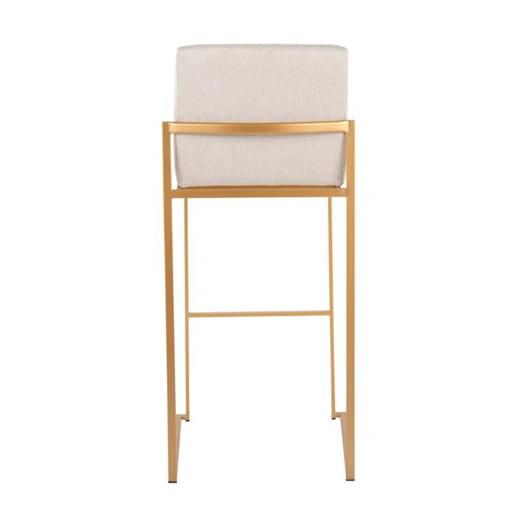 Rego Upholstered Counter Stool with Metal Frame