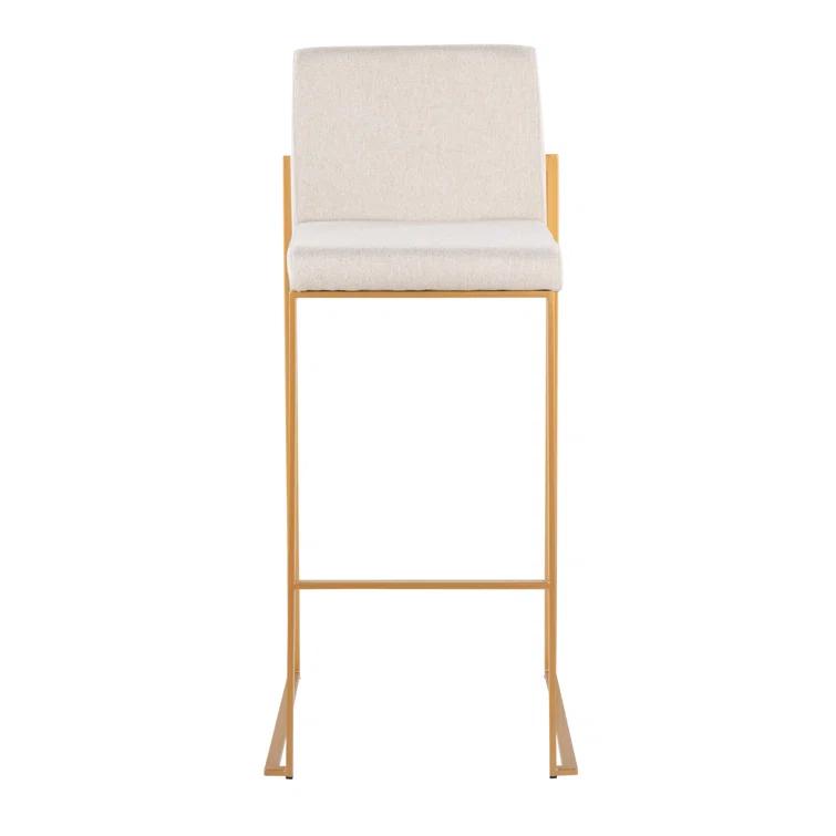Rego Upholstered Counter Stool with Metal Frame