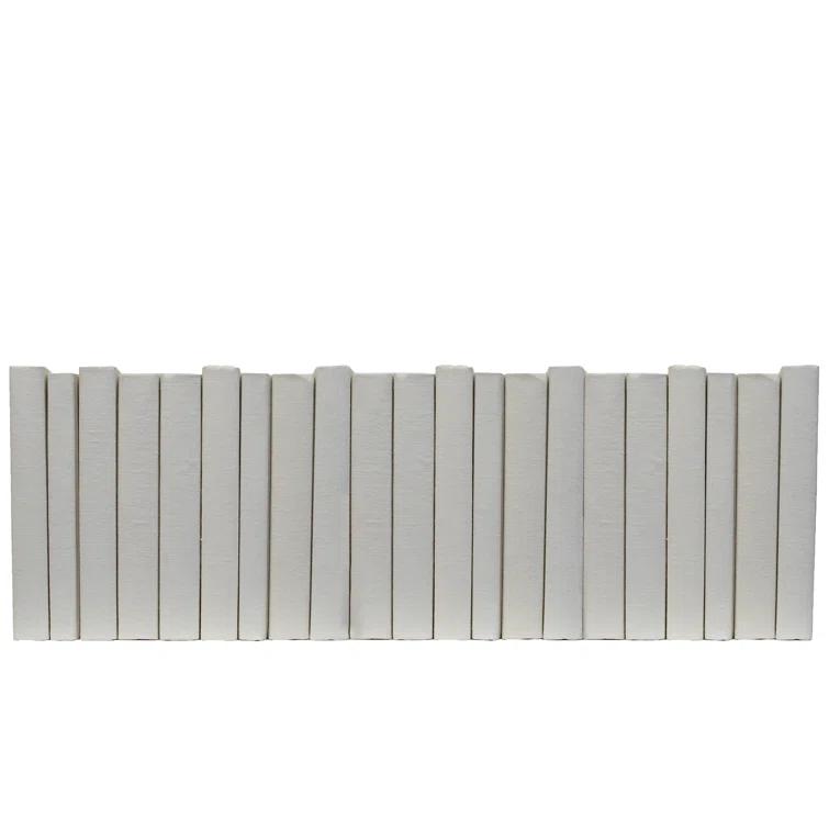 Off-White Linen Wrapped Decorative Books Set