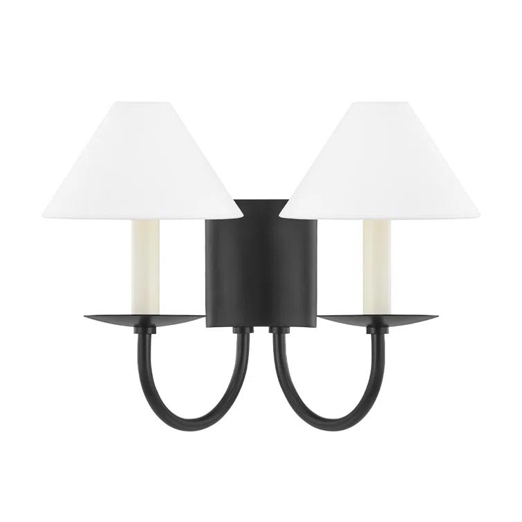 Helio 2 Light Steel Dimmable Candle Wall Light