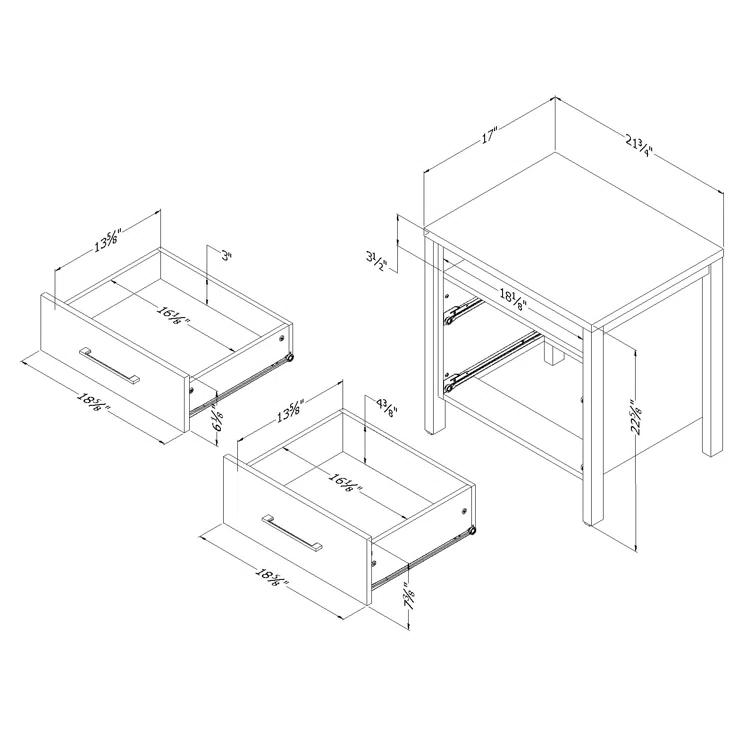 Gravity 2 - Drawer Nightstand