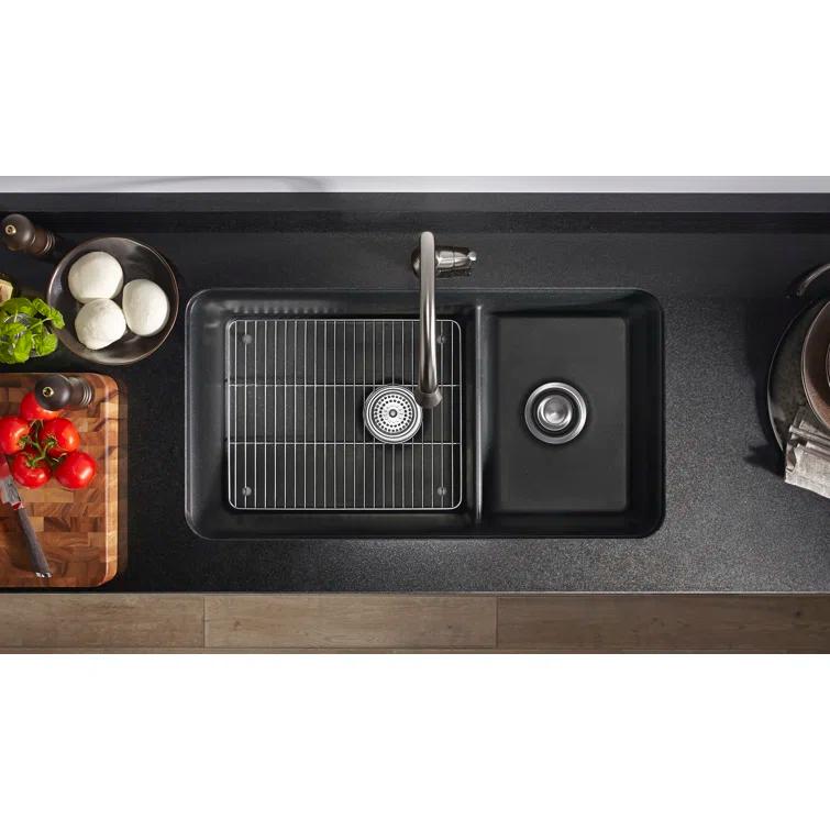 Cairn® 34" L x 18" W Double Basin Undermount with Accessories