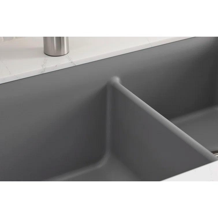 Cairn® 34" L x 18" W Double Basin Undermount with Accessories
