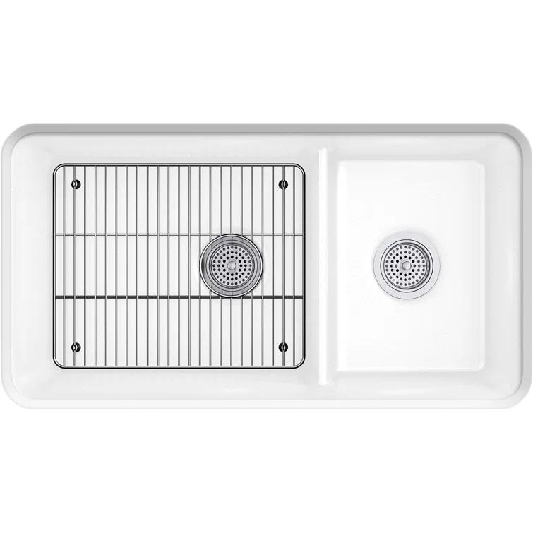 Cairn® 34" L x 18" W Double Basin Undermount with Accessories