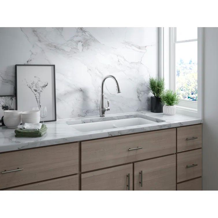 Cairn® 34" L x 18" W Double Basin Undermount with Accessories
