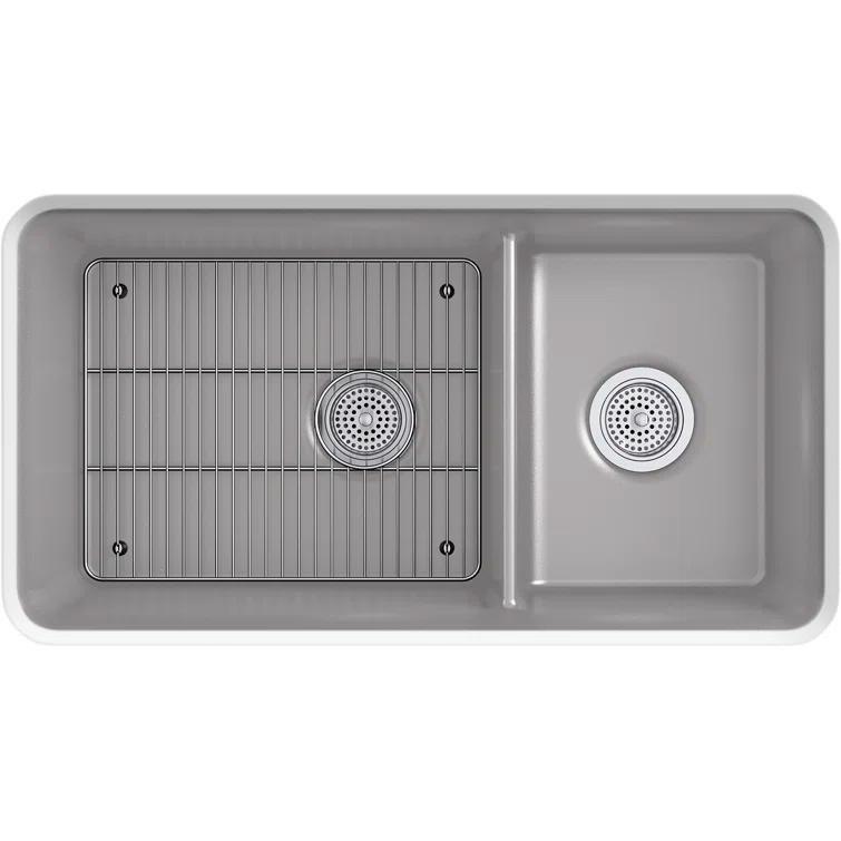 Cairn® 34" L x 18" W Double Basin Undermount with Accessories