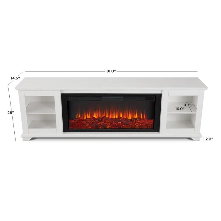 Real Flame Benjamin 81" Landscape TV Stand with Electric Fireplace by Real Flame