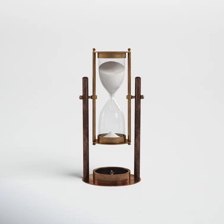 Tess Small Antique Rotating Sand Timer