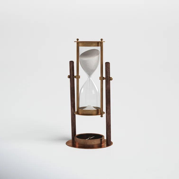 Tess Small Antique Rotating Sand Timer