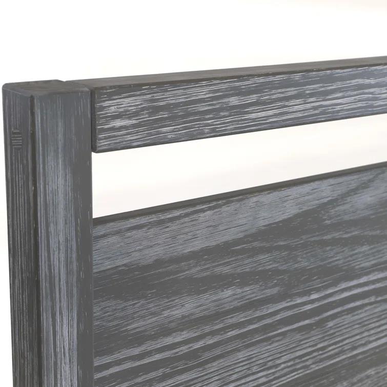 Loft Solid Wood Panel Bed