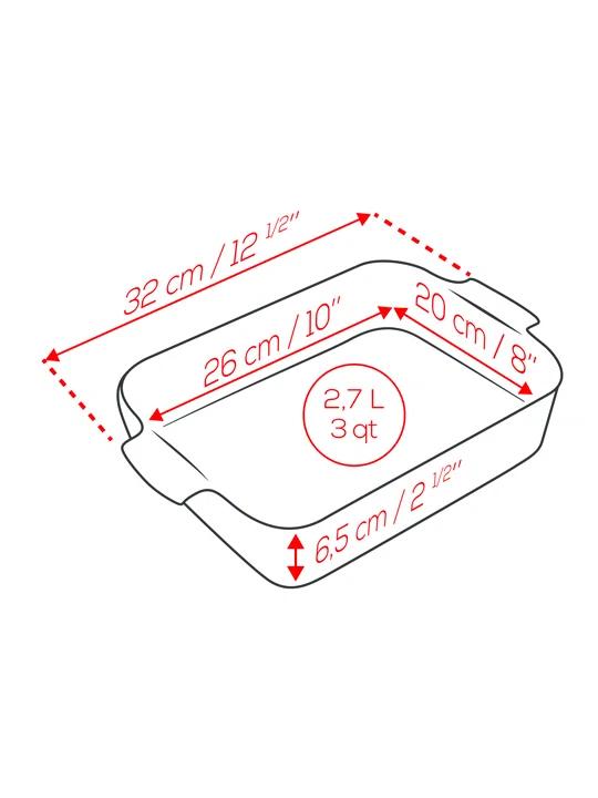 Peugeot Appolia Rectangular Ceramic Baking Dish