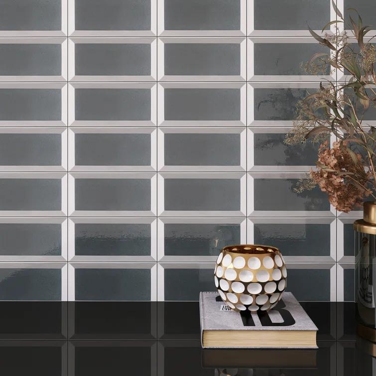 Reflection 3" x 6" Glass Mosaic Wall Tile