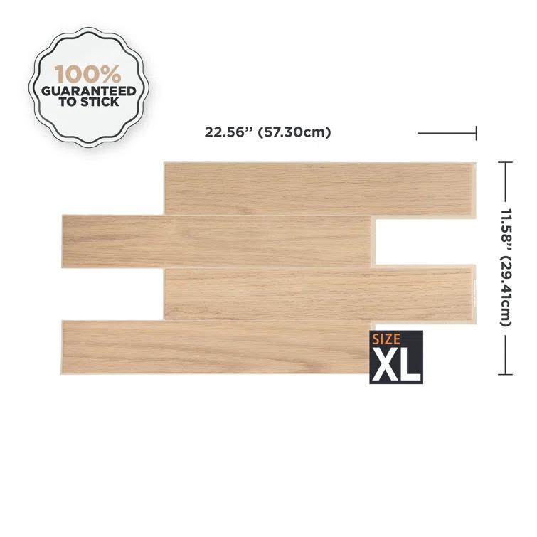 Peel and Stick Gel Backsplash Tile Norway 22'' x 12'' (set of 2)