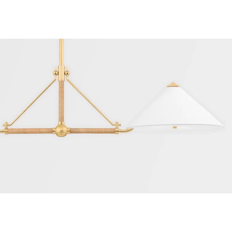 Axton Linear Pendant Light - Antique Brass / 2 Light