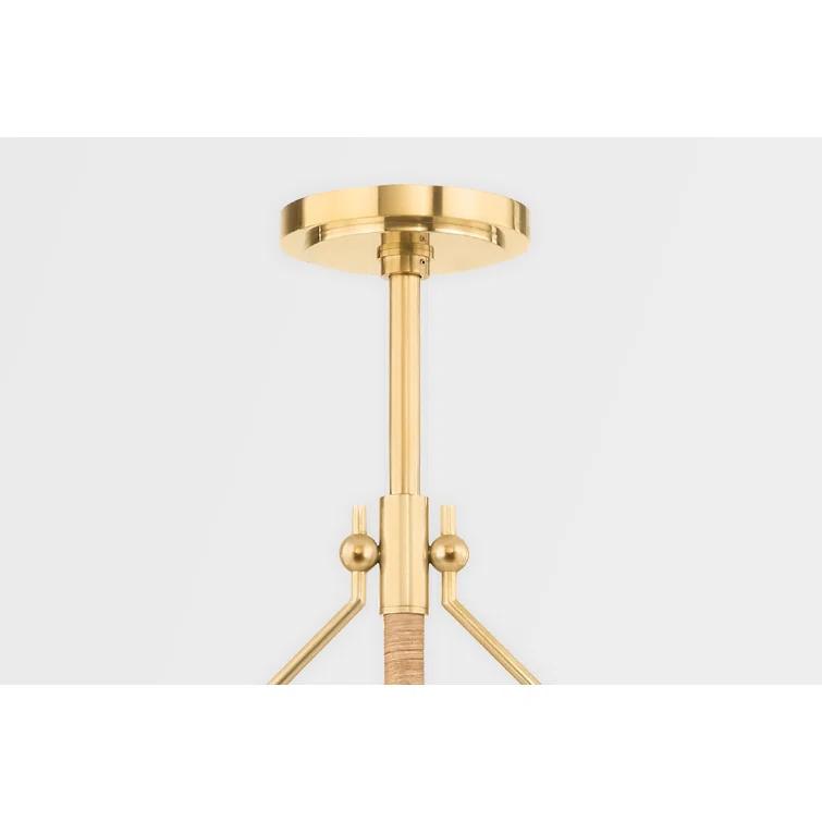 Axton Linear Pendant Light - Antique Brass / 2 Light
