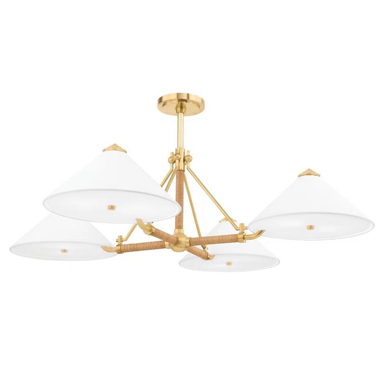 Axton Chandelier - Antique Brass / 4 Light
