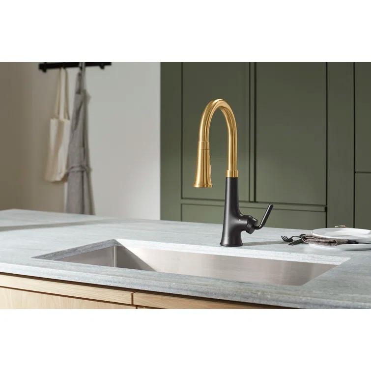 Strive 32" L x 18-5/16" W x 9-5/16" Smart Divide Under-Mount Large/Medium Double-Bowl Kitchen Sink with Basin Rack