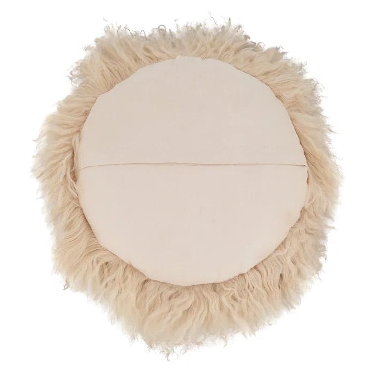 Mongolian Lamb Pillows Lumbar Throw Pillow