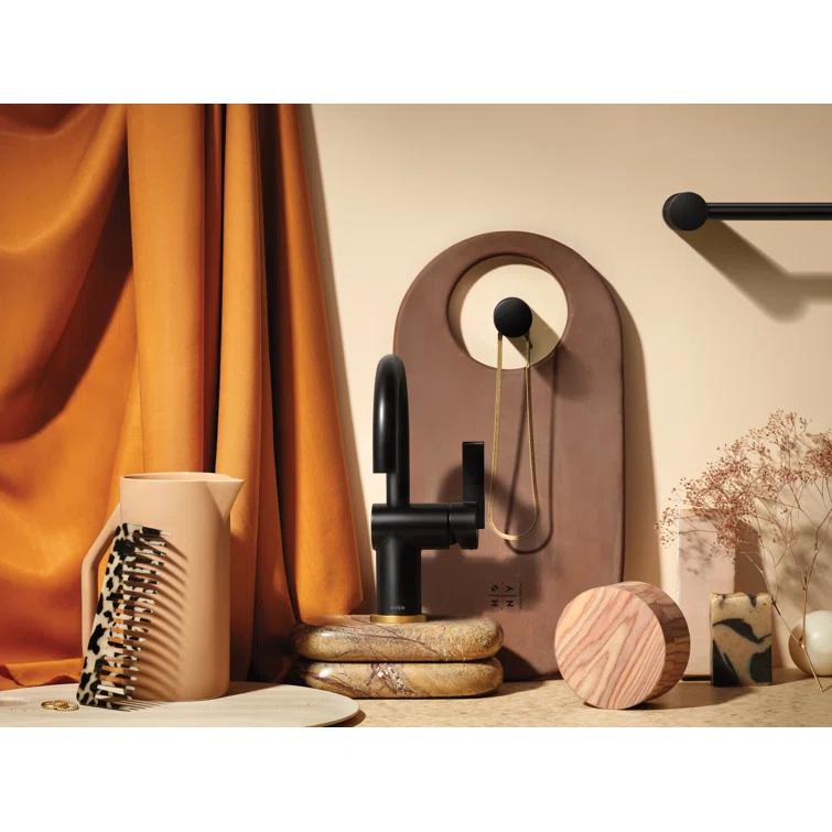 Cia Single Hole Bathroom Faucet, Modern One Handle Bathroom Sink Faucet with Drain Assembly