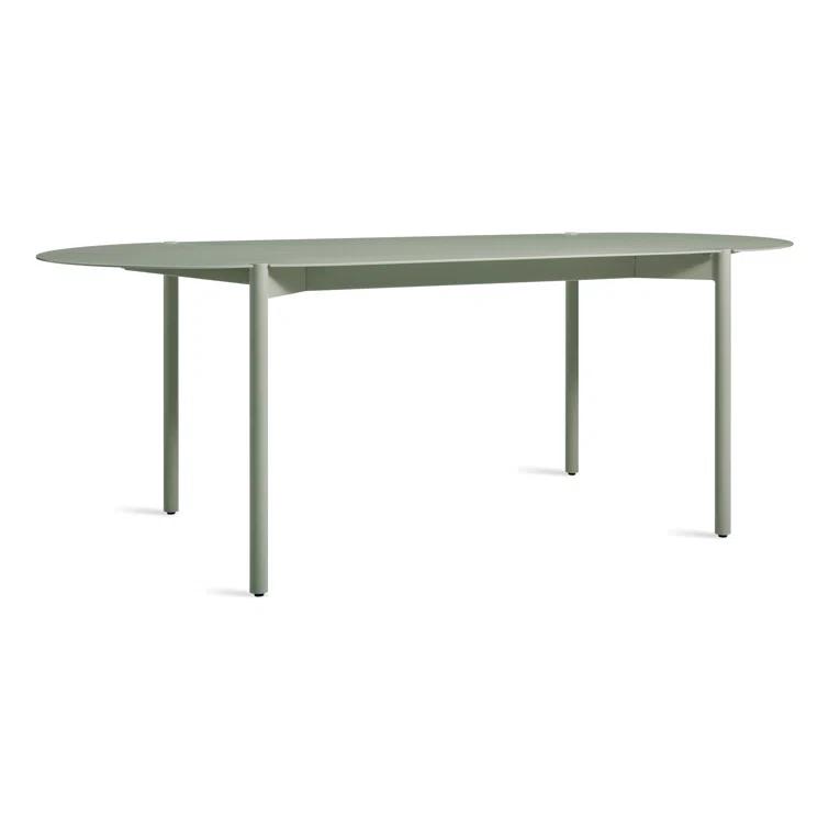 Comeuppance Oval Metal Outdoor Dining Table