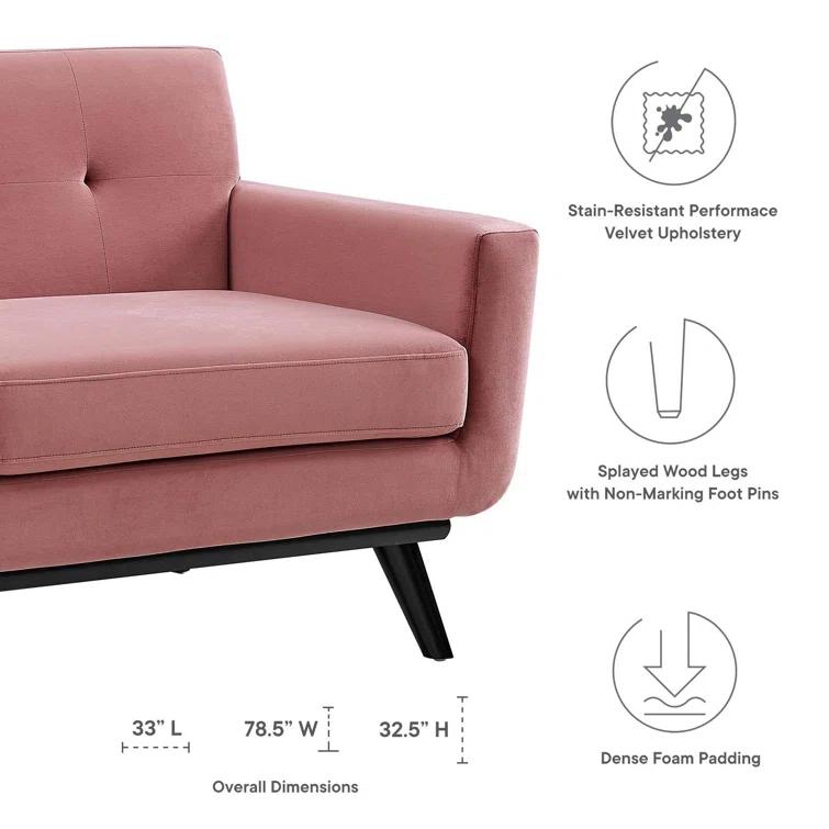 Modway Modway Engage Performance Velvet Loveseat
