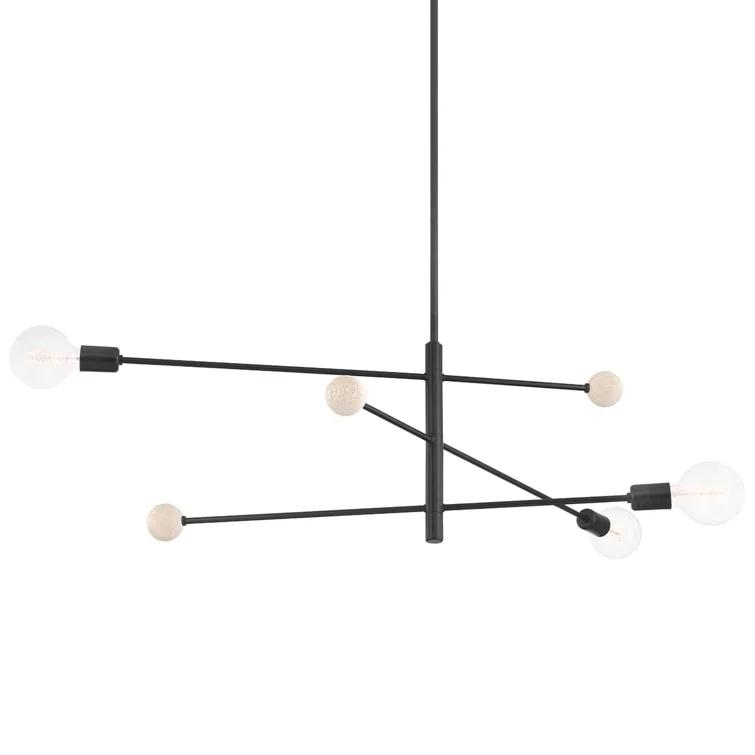 Roux Chandelier - Black / 65.75"W