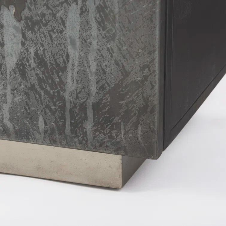 Roxdale 82" Acid Wash Iron Industrial Sideboard