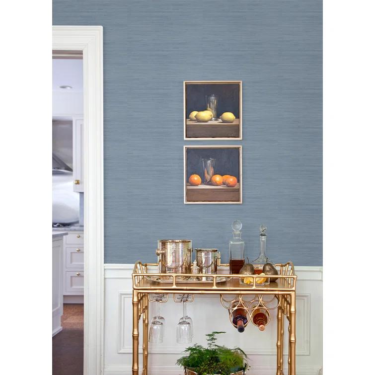 18 ft x 20.5 in x 0.025 in Grasscloth Peel and Stick Wallpaper Roll