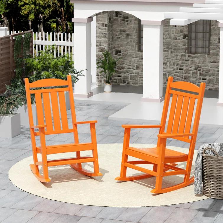 Outdoor Aiyanna Rocking Plastic Chair