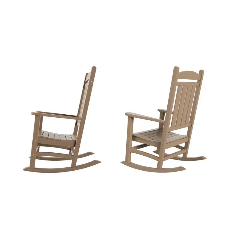 Outdoor Aiyanna Rocking Plastic Chair