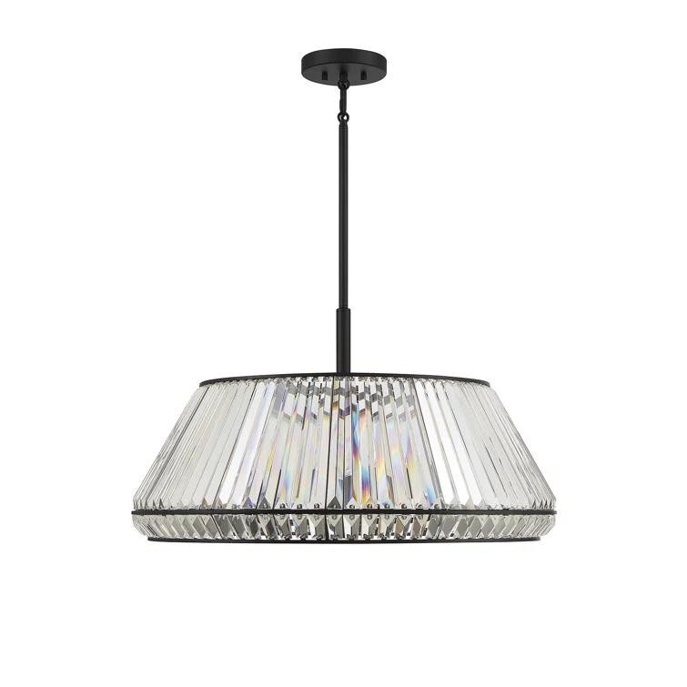 6 - Light Dimmable Geometric Chandelier