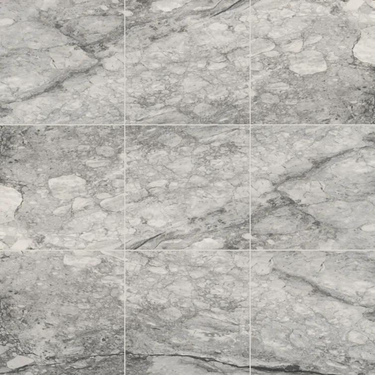 Ackland Zola 24 in. x 24 in. Matte Porcelain Marble Look Floor and Wall Tile