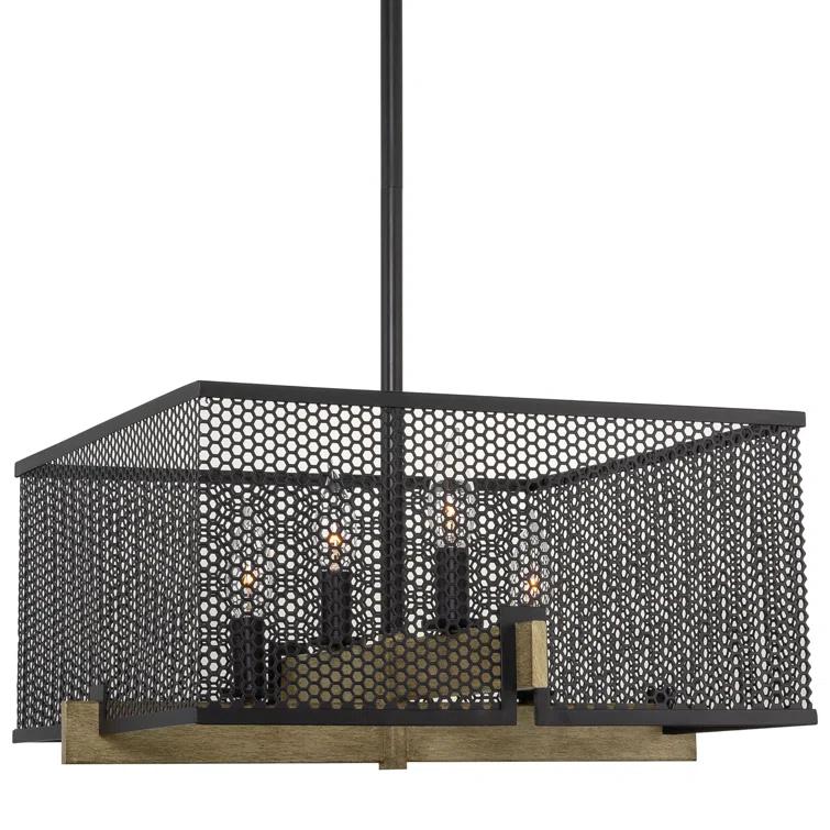 17 Stories Windmoor 4 - Light Dimmable Square / Rectangle Chandelier