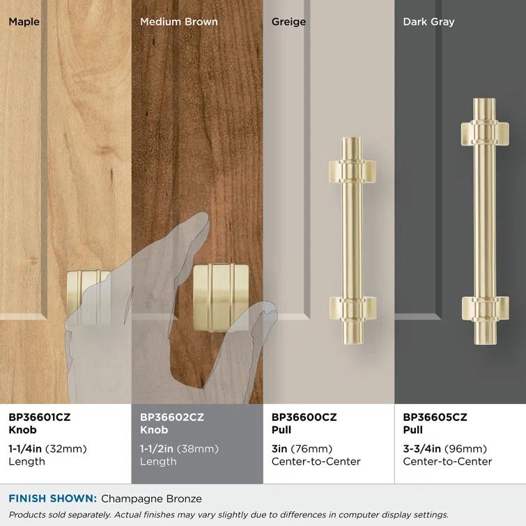 Davenport 1 3/16" Length Square Knob