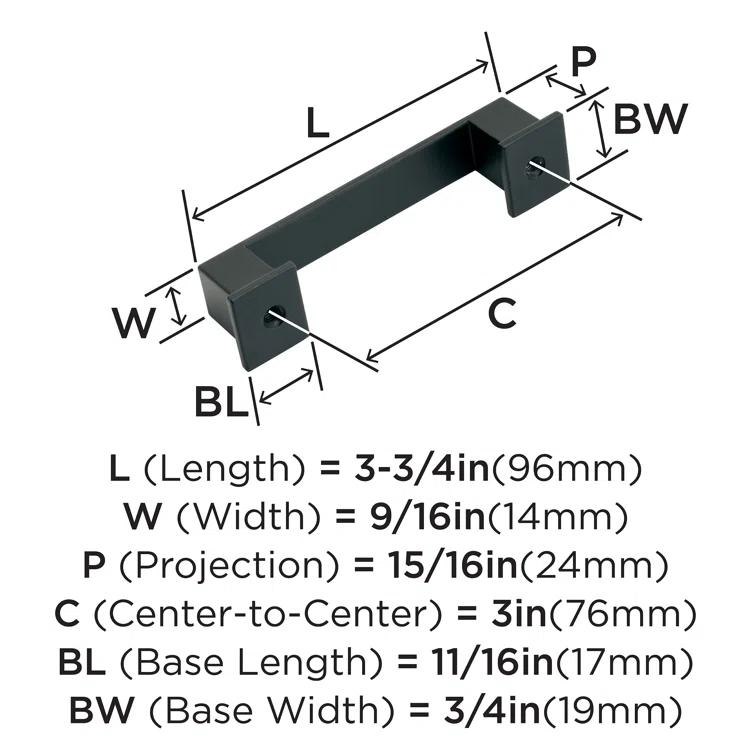 3" Center to Center Bar Pull