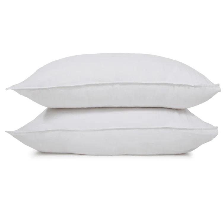 King White Belgian Linen Duvet Cover Set