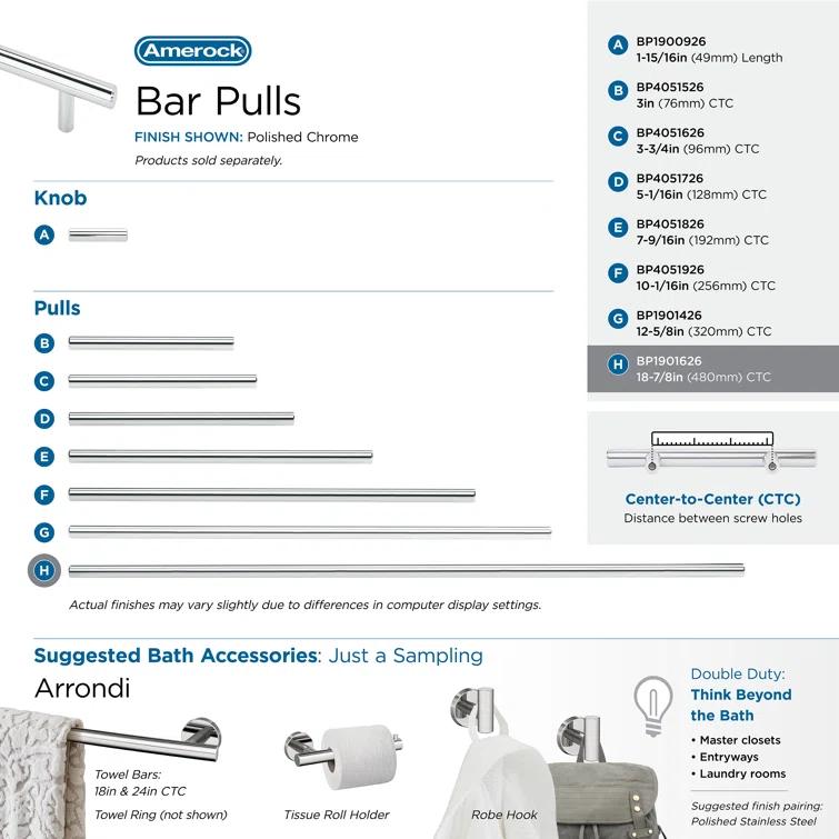 Bar Pulls Center to Center Bar Pull