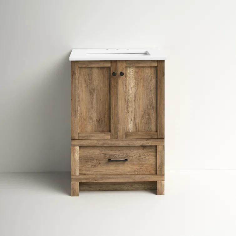 Lark Manor™ Soma 24'' Single Bathroom Vanity with Engineered Marble Top