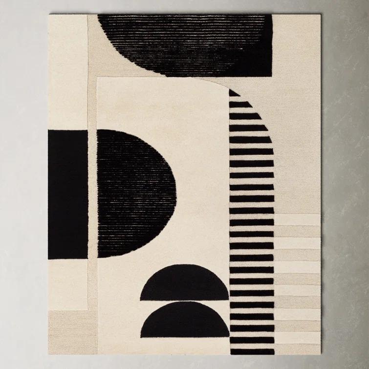 Sola Wool Cream/Black/Light Beige Rug