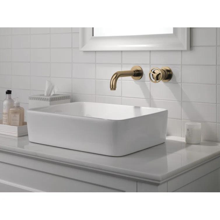 Trinsic Two Handle Wall Mount Bathroom Faucet Trim